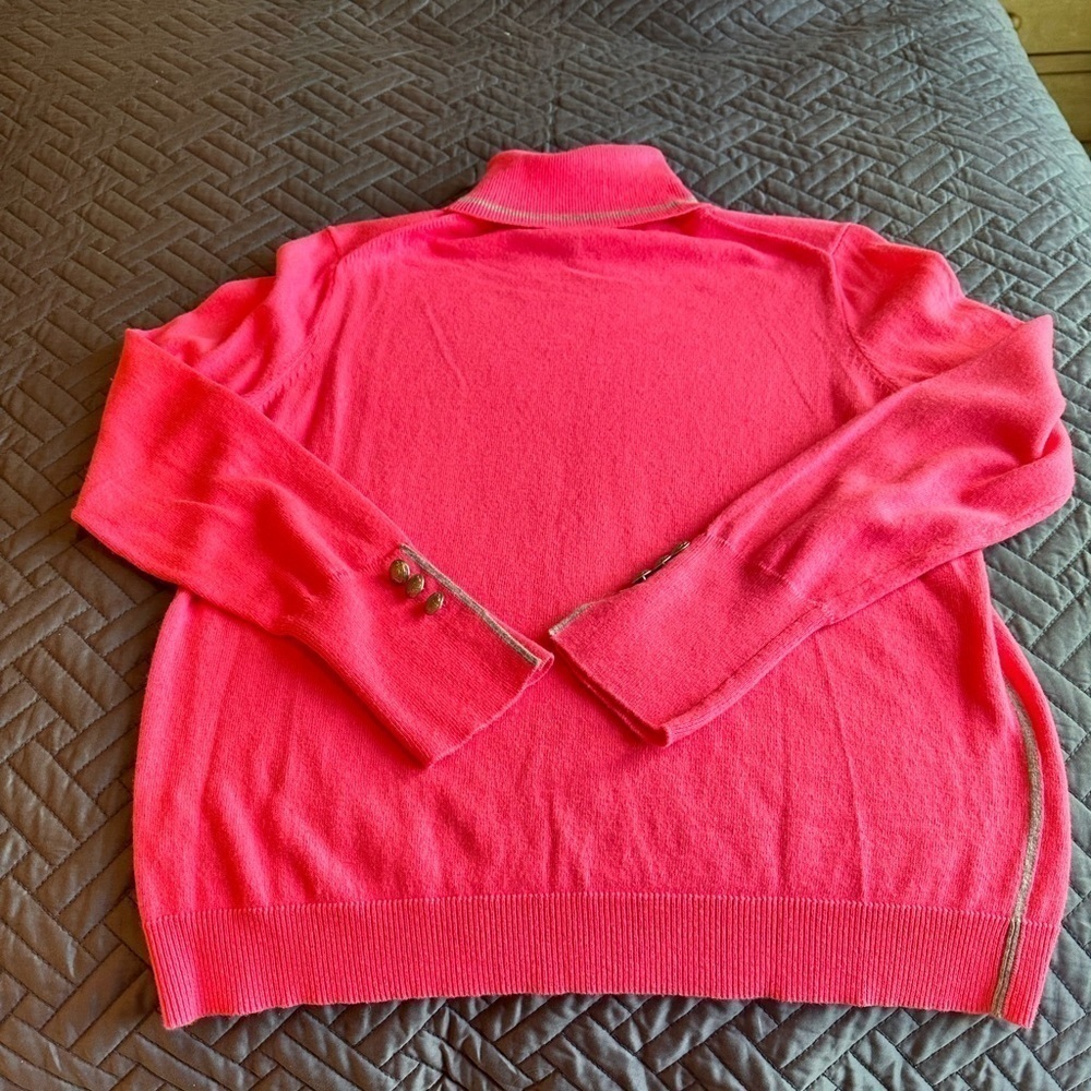 Court and Rowe Womens Pink Turtleneck Knit Size Medium